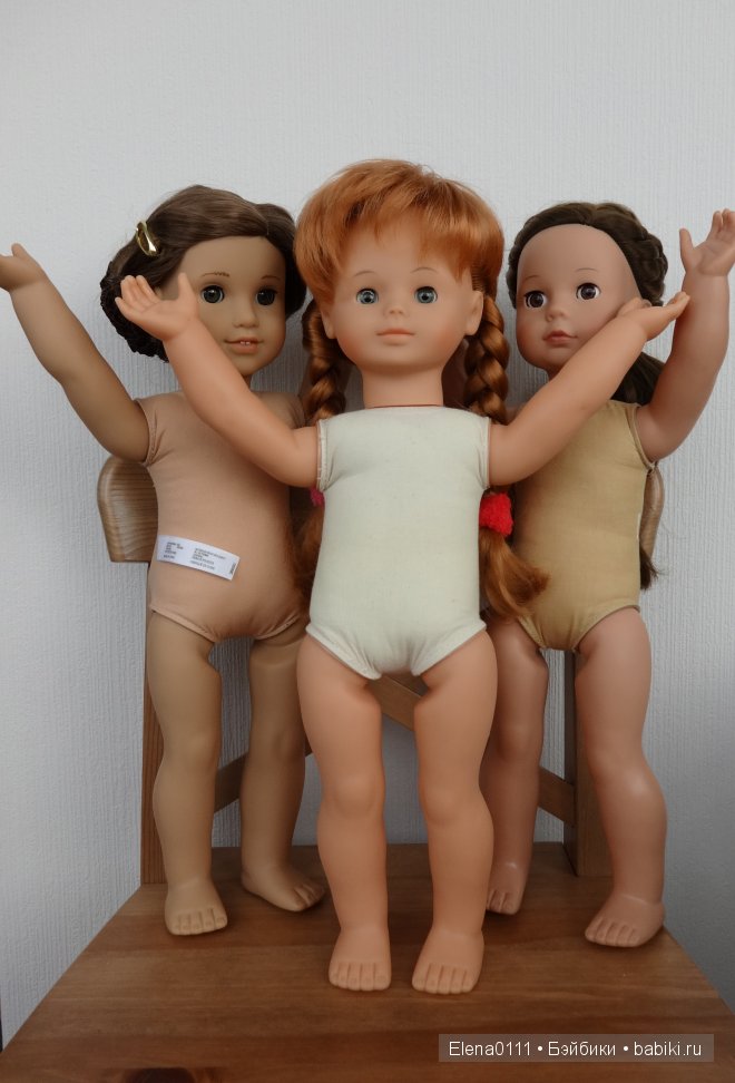 Сравнение кукол с мягким телом. American Girl Rebecca, Carol Götz(1991г) и Elisabeth- Götz Precious day(2011г)