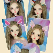 Ушки, рога на магнитах для БЖД, микро-диорамы фигурки