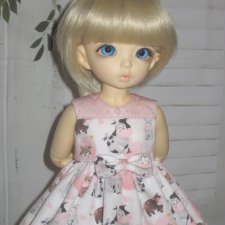 Платье "Бычок и любовь" для Littlefee и кукол размера YO-SD Платье "Бычок и любовь" для Littlefee и кукол размера YO-SD