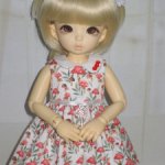 Платье "Мухоморчики" для Литлфи и кукол, аналогичных по размеру.