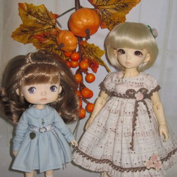 Любите-ли вы осень так, как люблю ее я? Небольшая фотосессия моих кукол - Литлфи, Минуш, Монст