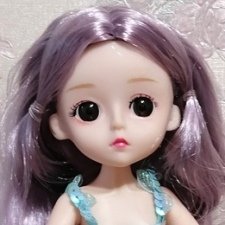 Девочка шарнирная с сиреневыми волосами