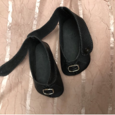 Туфельки для антикварной куклы натуральная кожа