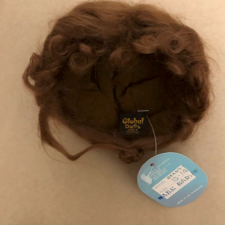 Парик для антикварной куклы натуральный мохер