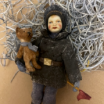 Авторская ватная елочная игрушка