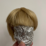 Парик для куклы, натуральные волосы