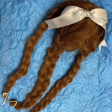 Старинный парик из натуральных волос