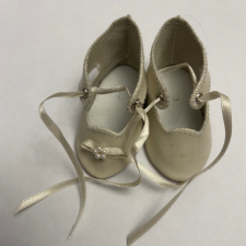 Туфельки для антикварной куклы из натуральной кожи