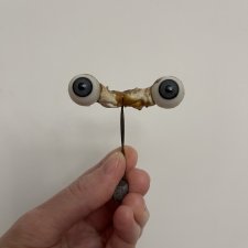 Стеклянные глазки на рокере для антикварной куклы