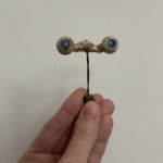 Стеклянные глазки на рокере для антикварной куклы