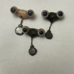 Маленькие стеклянные глазки на рокере для антикварной куклы