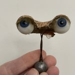 Антикварные стеклянные глаза на рокере