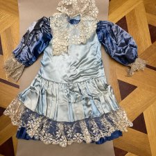 Наряд для большой антикварной куклы или в коллекцию