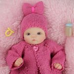 ✽ Малина со сливками ✽ Одежда от Vesnushka на куколок мини-реборн ООАК.