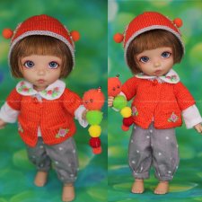 Продам аутфит "Гусеничка" на Pukifee (пукифи), Lati Yellow (лати), OB11 (1/18) и подобных