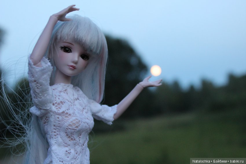 Проводили солнышко и встретили луну! Прогулка с куклой Звездой подиума 29 см