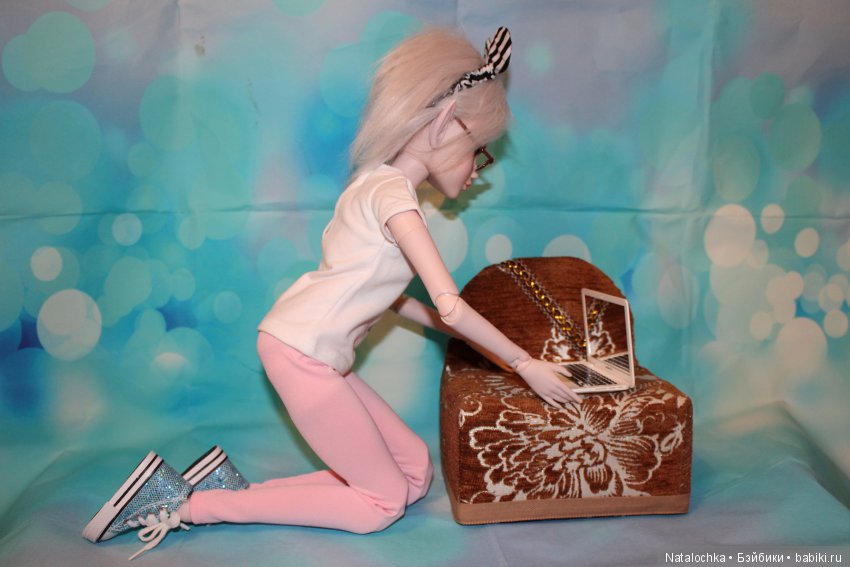 Анжелика стала эльфом - кукла Звезда подиума 5-ый молд ООАК 60 см (фото 3)