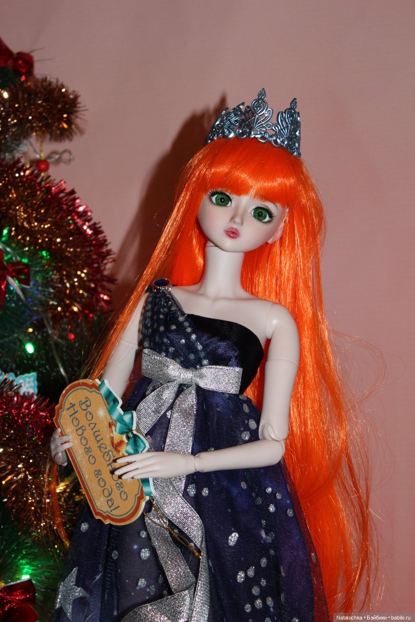 Кукла Милли("звезда подиума" ООАК 11 молд 60 см) и Новый год (фото 6)