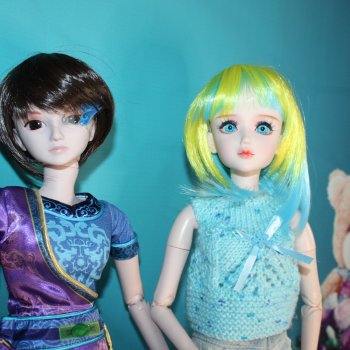 К Анжелике приехал новый друг (куклы "Звезды подиума" 60 см)