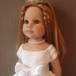 Белое кружево. Вязание для кукол Готц