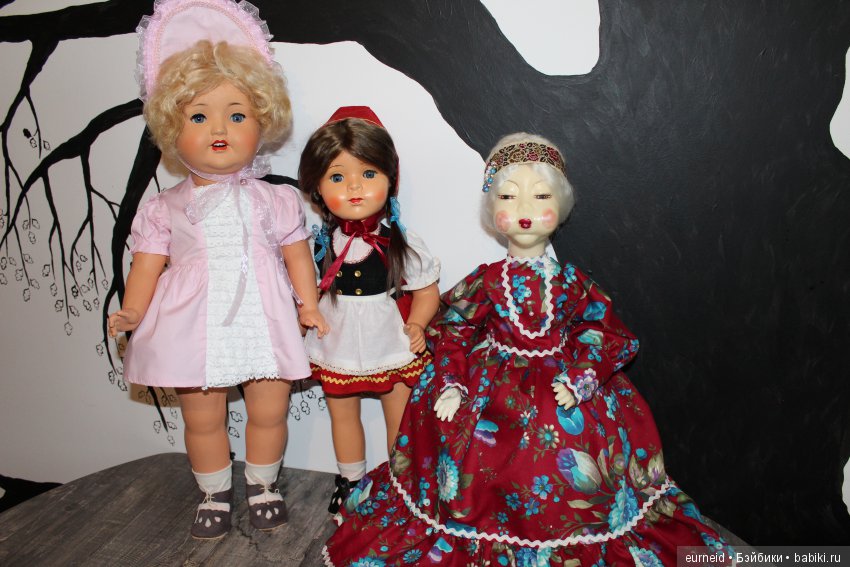 Результат реставрации трех винтажных кукол