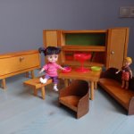 Большой набор кукольной мебели