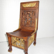 Эксклюзивная кукольная мебель.Трон Тутанхамона