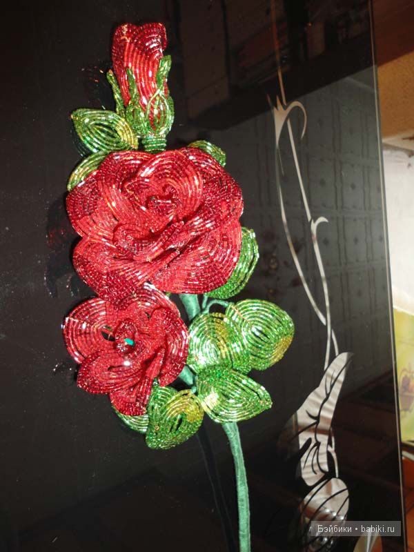 цветочки из бисера