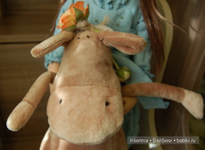 Коллекционная кукла Mintje с бегемотиком, улыбка от Nicole Marschollek-Menzner, ZWERGNASE