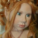 Сказка - коллекционная кукла Fragária vésca от Nicole Marschollek-Menzner