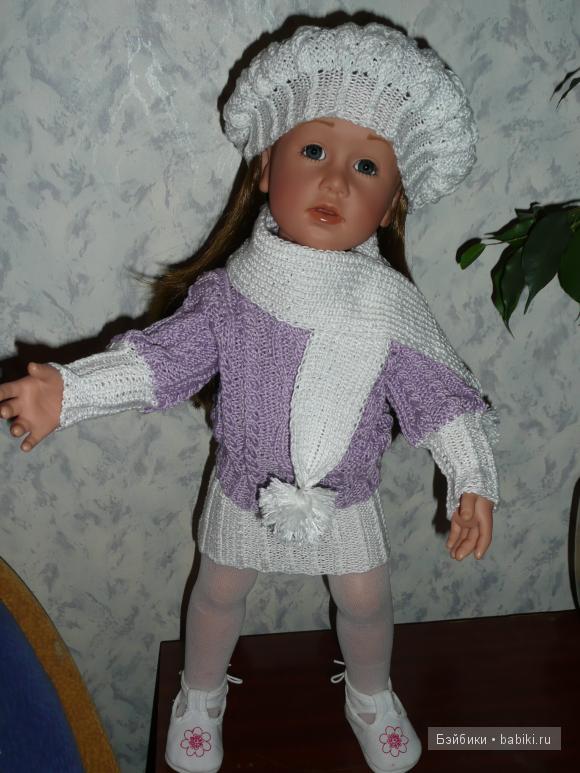 Тёплый наряд с шарфиком для Снегурки (фото 4)