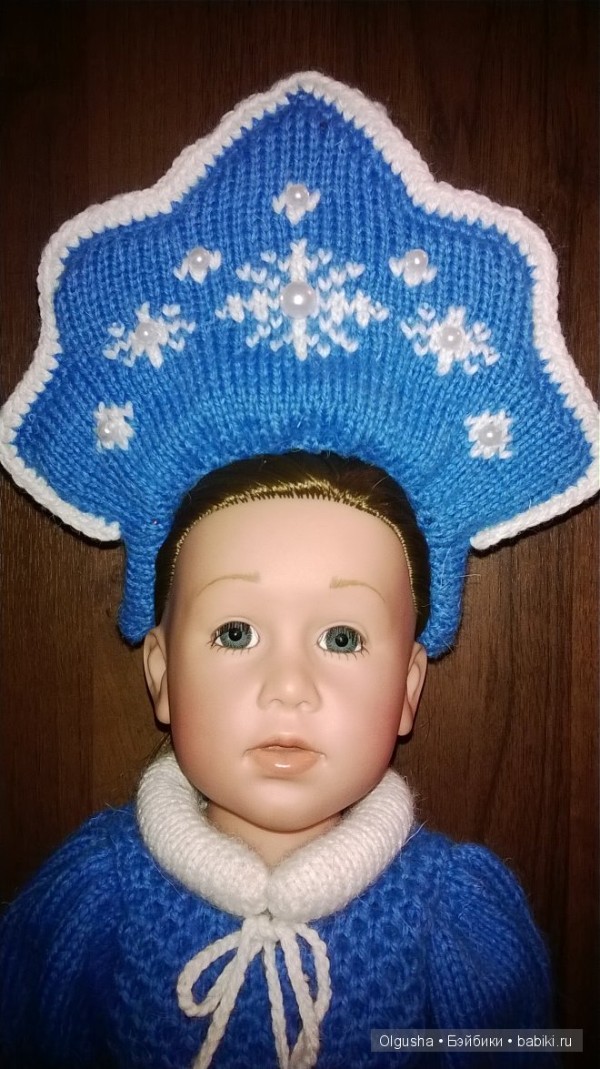 Костюм снегурочки для нашей Снегурочки, куклы Готц (фото 7)