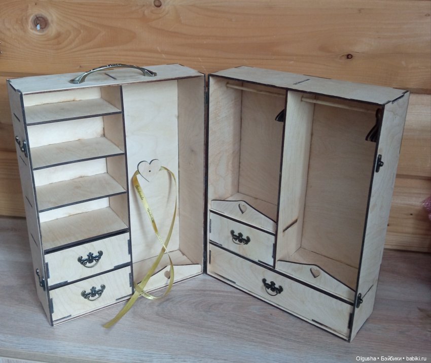 Переносные гардеробные для кукол. Румбоксы. Для кукол ростом до 30 см и до 40 см (фото 2)