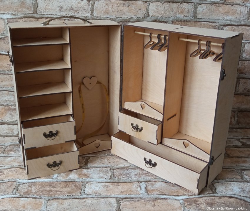 Переносные гардеробные для кукол. Румбоксы. Для кукол ростом до 30 см и до 40 см (фото 4)