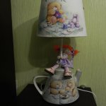 Настольная лампа в уголок для кукол