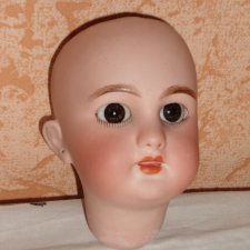 Антикварная кукла голова DEP 10 см