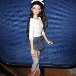 Застежка для одежды маленькой куклы