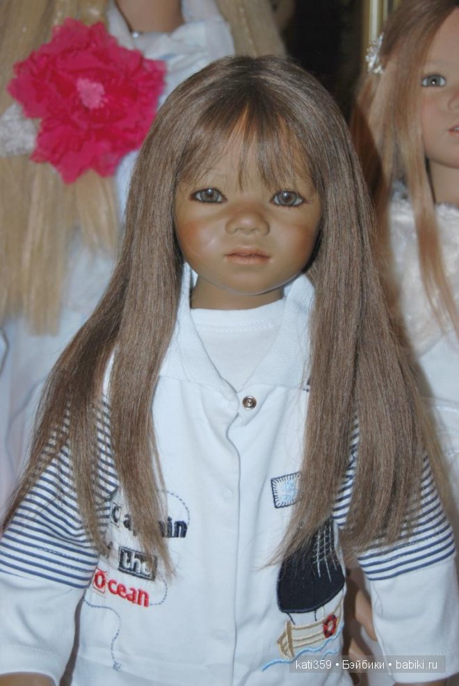 В нашей дружной кукольной семье, пополнение! К нам приехала малышка Салиндочка, Annette Himstedt (фото 3)