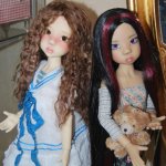 Моя  морячка Ларочка со своей подружкой Мики от  Kaye Wiggs