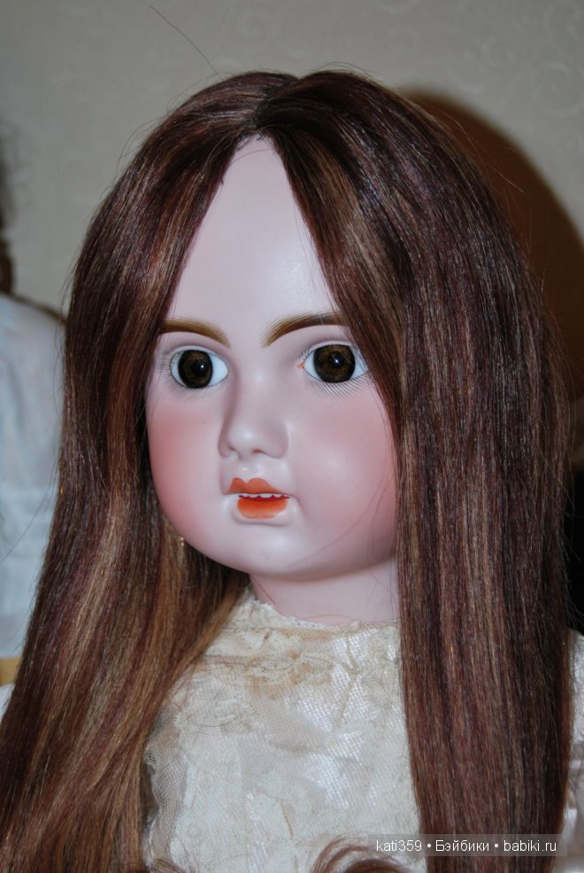 Продолжаю показ своих антикварных девочек. Бриллиантик 2, Jumeau 1907 30", 76 см (фото 4)
