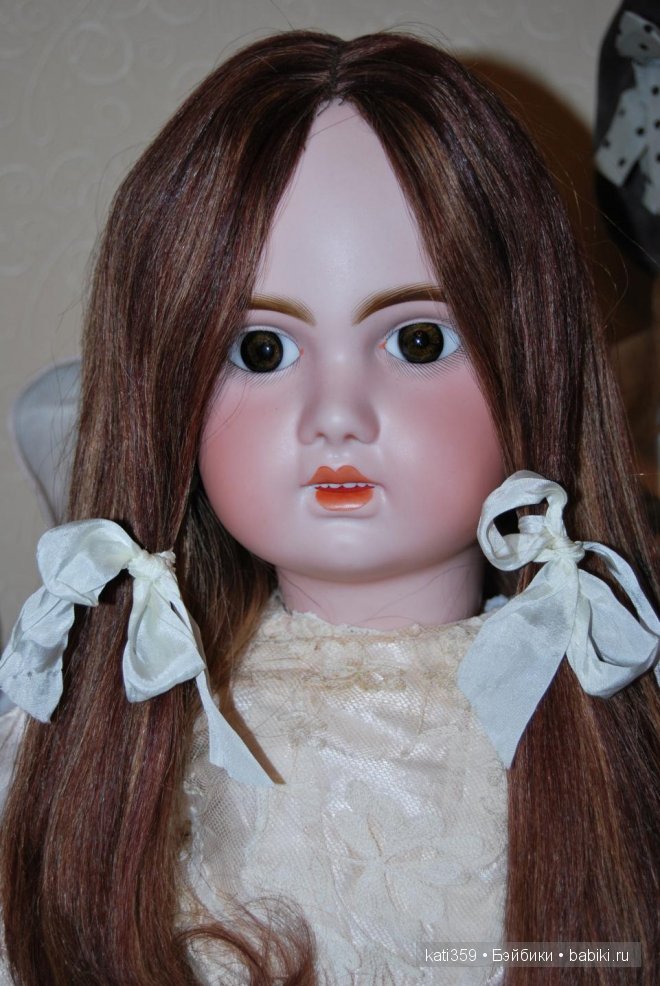 Продолжаю показ своих антикварных девочек. Бриллиантик 2, Jumeau 1907 30", 76 см (фото 9)