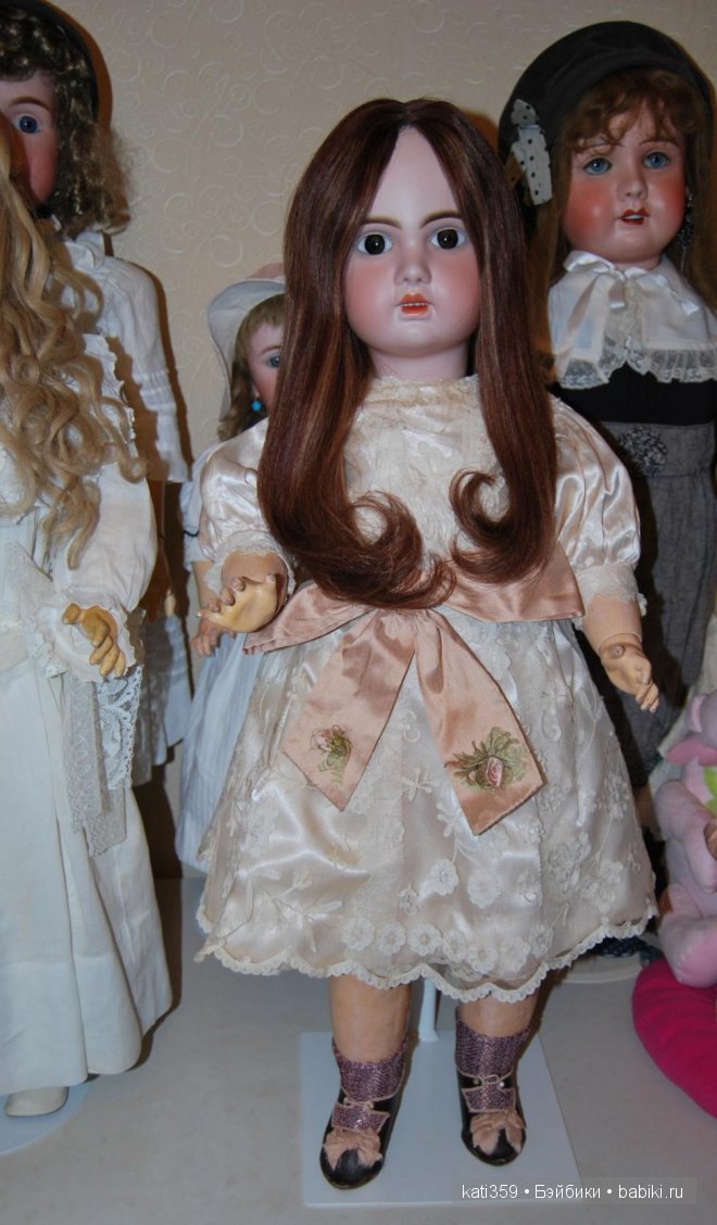 Продолжаю показ своих антикварных девочек. Бриллиантик 2, Jumeau 1907 30", 76 см (фото 2)