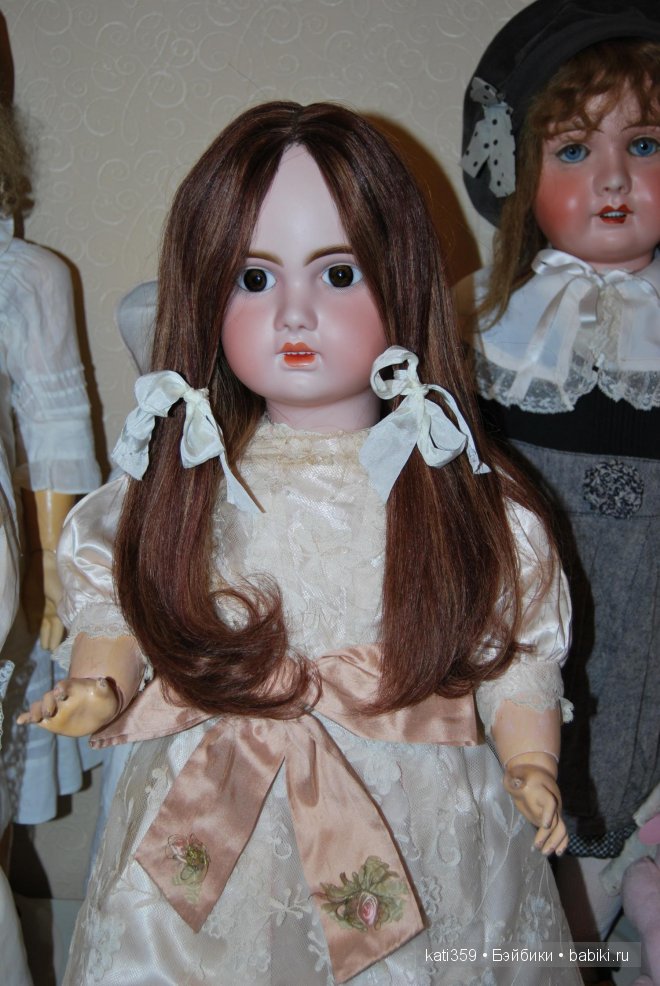 Продолжаю показ своих антикварных девочек. Бриллиантик 2, Jumeau 1907 30", 76 см (фото 8)