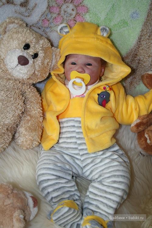 Кукла реборн Бу - маленький медвежонок