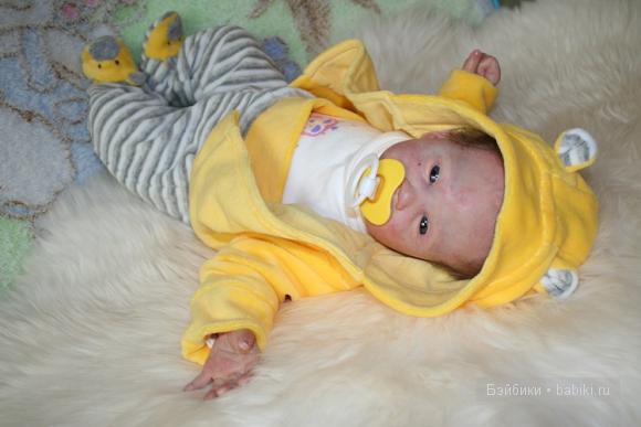 Кукла реборн Бу - маленький медвежонок