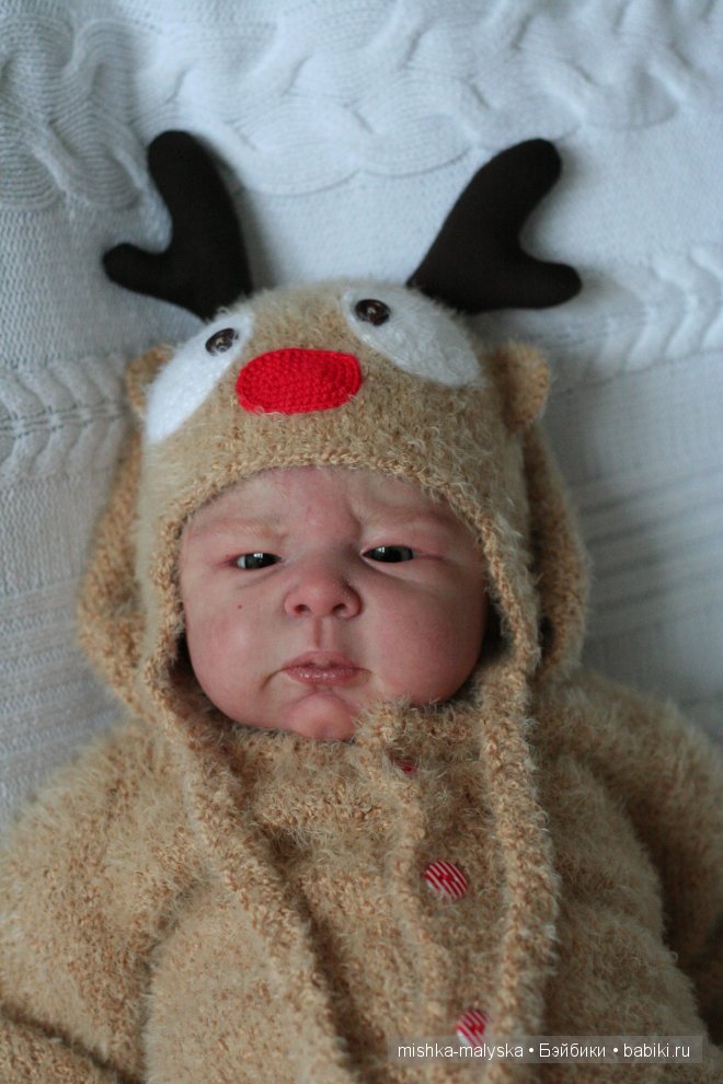 Мои маленькие олени спешат поздравить всех с наступающим Новым годом (фото 2)