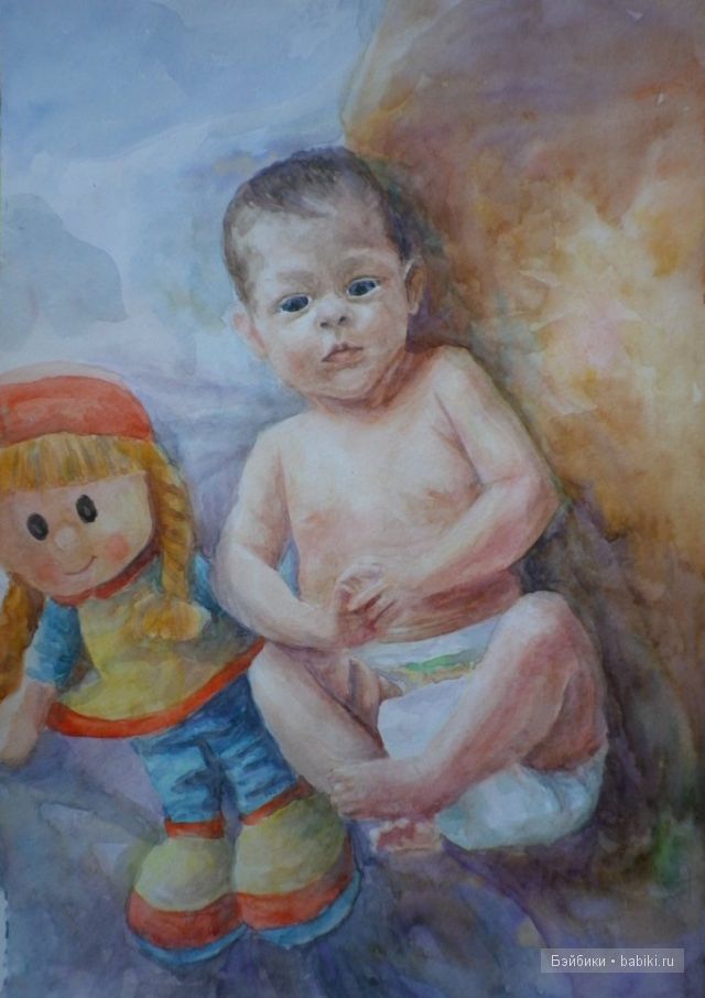 Мои свеженькие картины и... мишки, игрушки связанные крючком (фото 3)