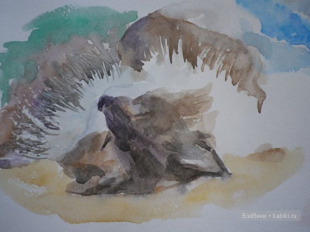 Мои свеженькие картины и... мишки, игрушки связанные крючком (фото 7)