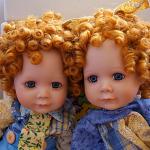 Две капли  апельсинового настроения  - коллекционные куклы Jenny und Jessy von Diane Bucki