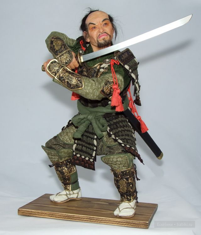 Самурай, автор Наталия Зотова, авторская кукла
